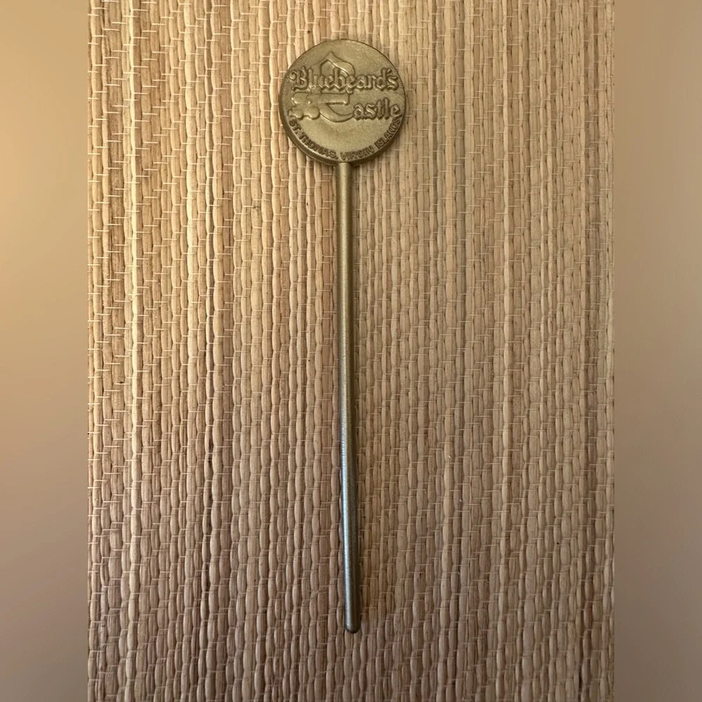 Vintage Swizzle Stick, Bluebeard's Castle, St. Thomas, Virgin Islands